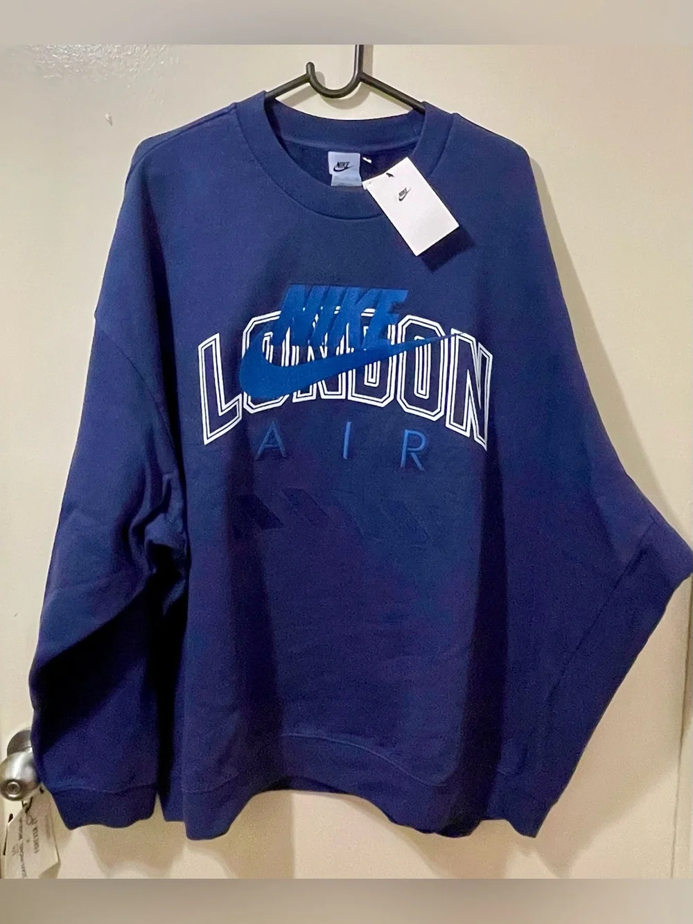 Nike Navy London Air Crewneck Sweatshirt